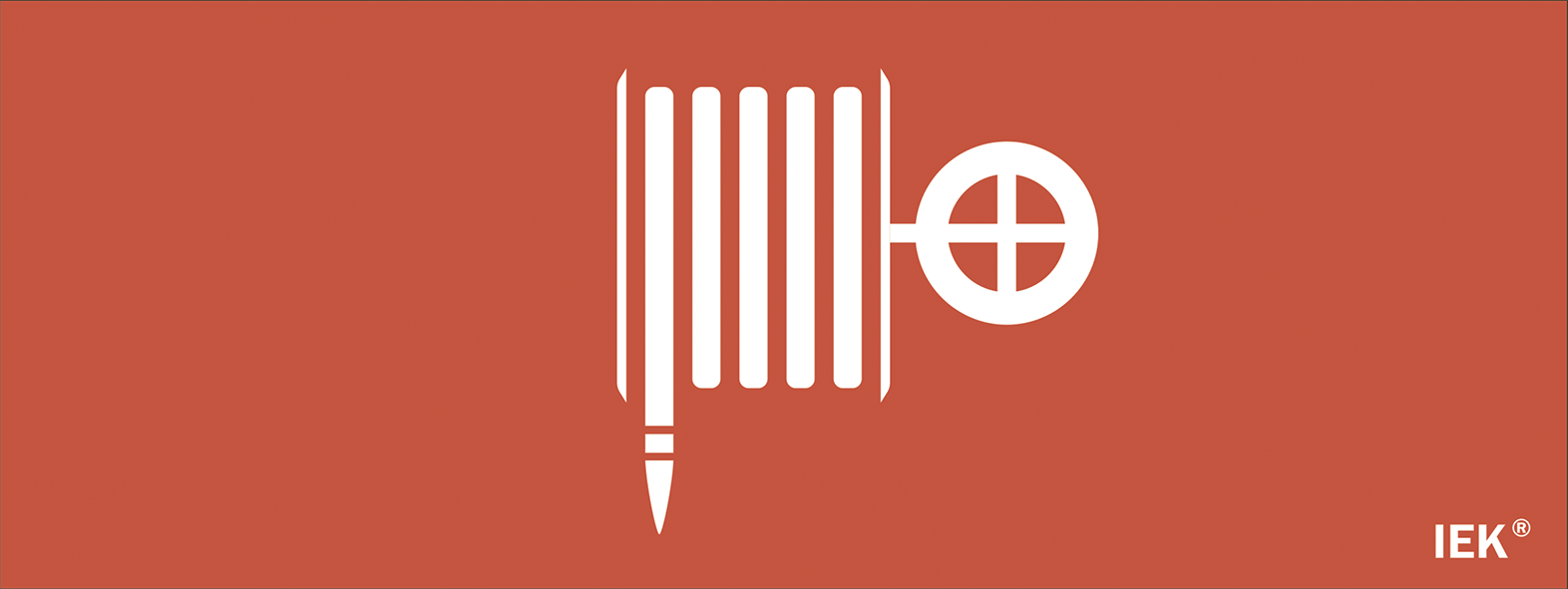 Этикетка самоклеящаяся 240х90мм "Пожарный гидрант" IEK LPC10-1-24-09-PGID