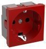 РКС-20-32-П-К Розетка с з/к 2к (на 2 модуля) ПРАЙМЕР красная IEK CKK-40D-RSZK2-K04-K