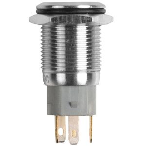 Кнопка  антивандальная Ø16 Б/Фикс (5с) (ON)-OFF плоская подсв/красная КОЛОКОЛ  REXANT - Фото 4