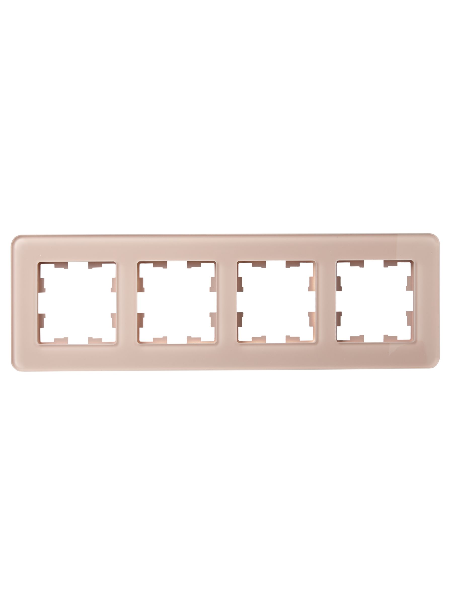 BRITE Рамка 4-местная РУ-4-2-Бр стекло дымчатый RE IEK - Фото 4