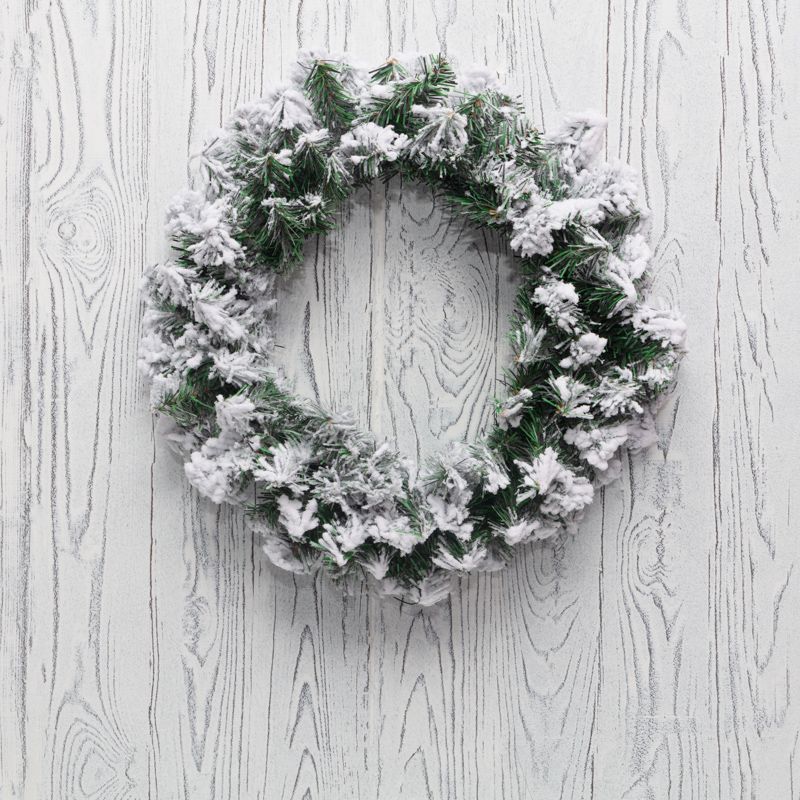 Заснеженный еловый венок NEON-NIGHT Ø 45 см, ПВХ 307-147