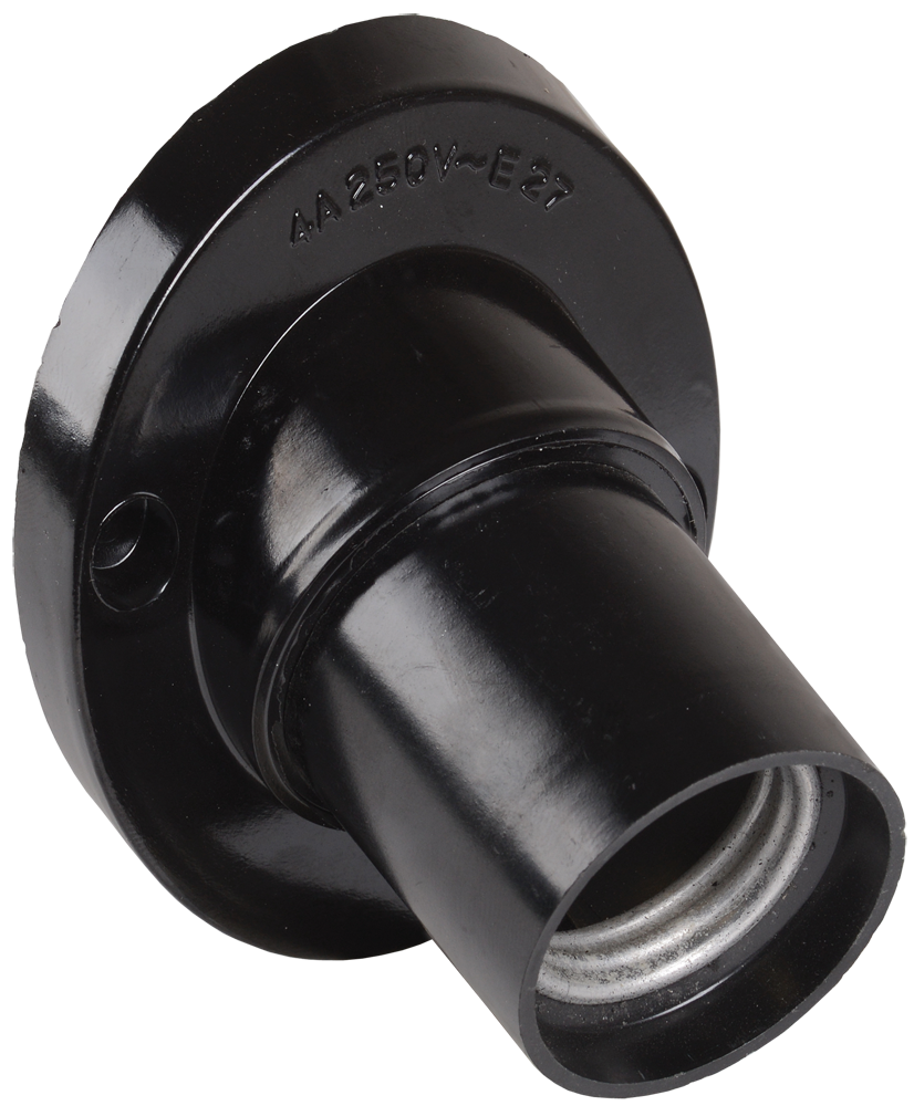 Патрон настенный угловой Пкб27-04-К31 карболитовый Е27 черный (50шт) (стикер на изделии) IEK EPK13-04-01-K01