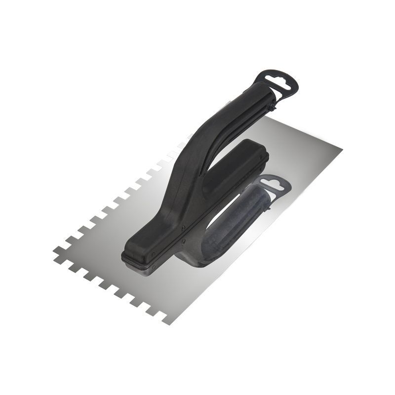 Гладилка нержавеющая 130х270 мм, зуб 6х6 мм, пластиковая ручка REXANT 89-0253