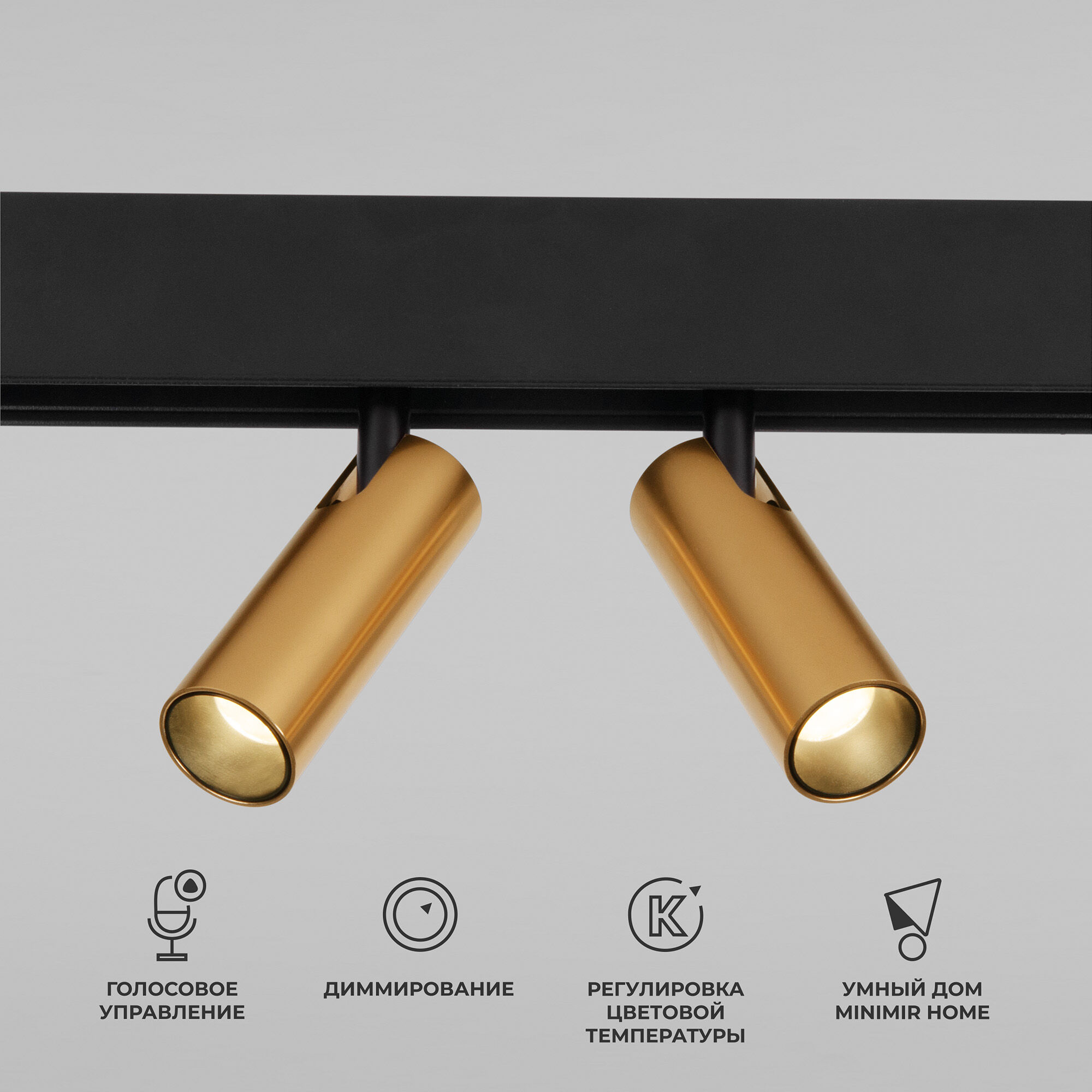 Slim Magnetic Умный трековый светильник 14W 2700-6500K Dim Dual (латунь) 85056/01 Elektrostandard