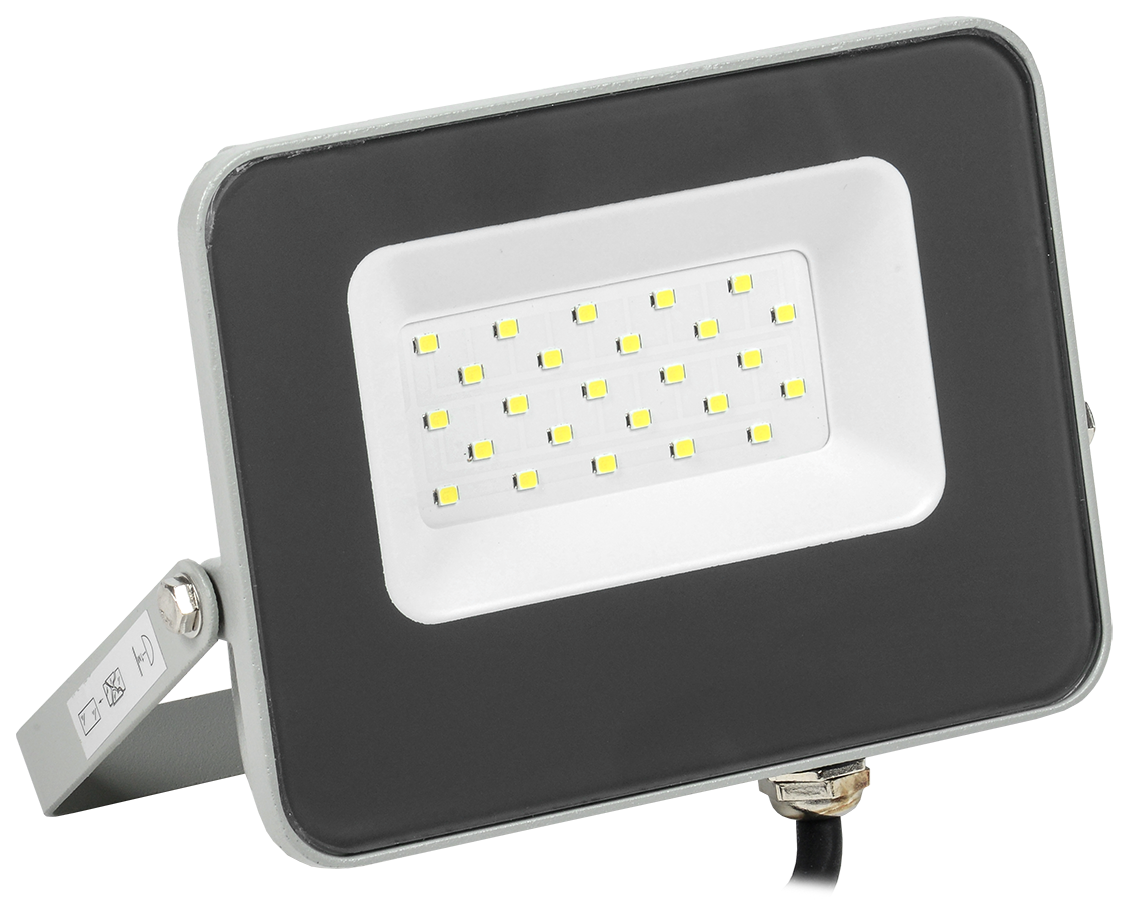 Прожектор светодиодный СДО 07-20 IP65 серый IEK LPDO701-20-K03