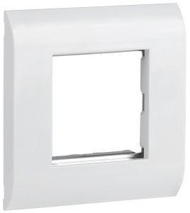 ITK Лицевая рамка для модуля Mosaic 80х80мм металлический суппорт белая CS5-12M-M