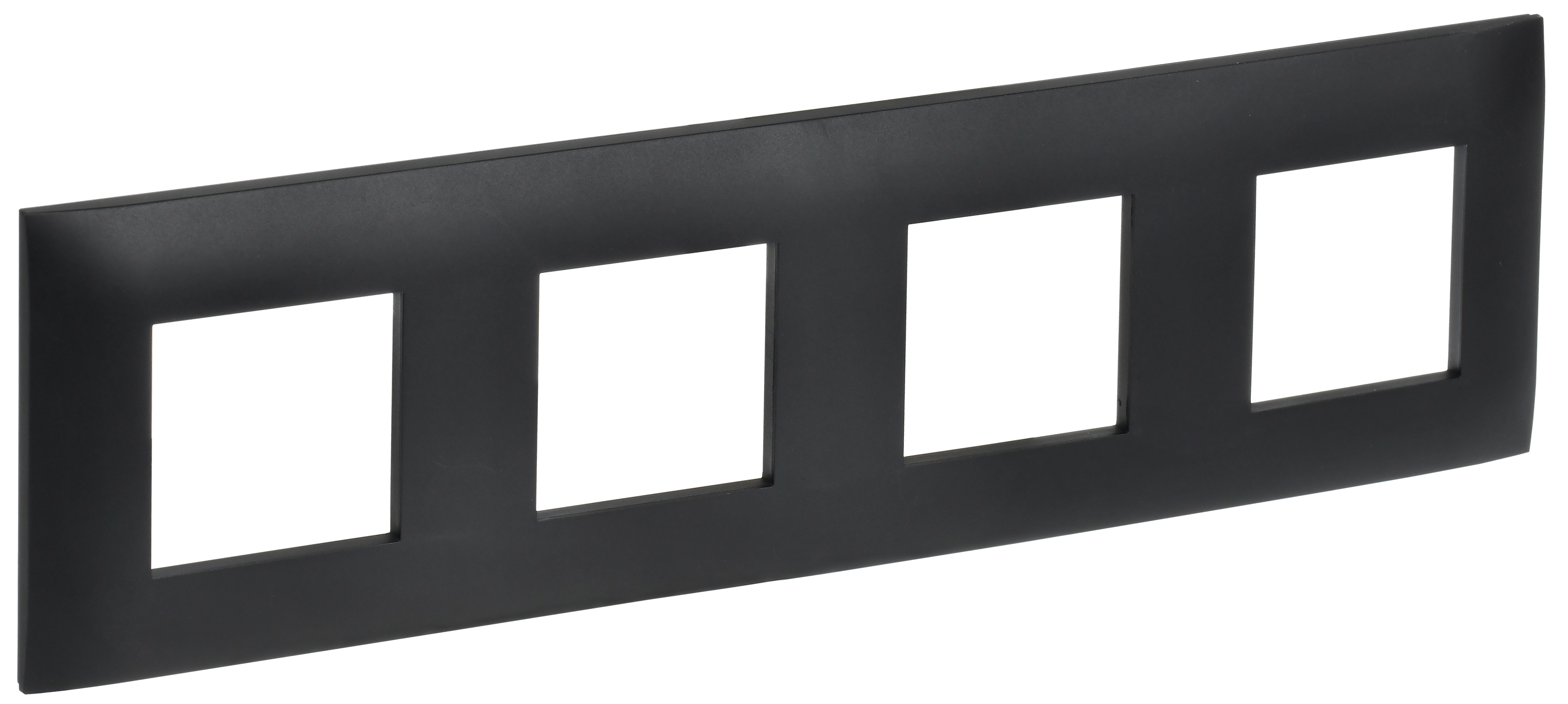 SKANDY Рамка 4-местная SK-F04Bl черный IEK SK-M42-K02