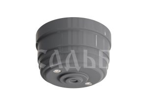 Корпус розетки потолочной пластиковый, D70x40, цвет - серый, серия УСАДЬБА, ТМ МЕЗОНИНЪ GE30811-07