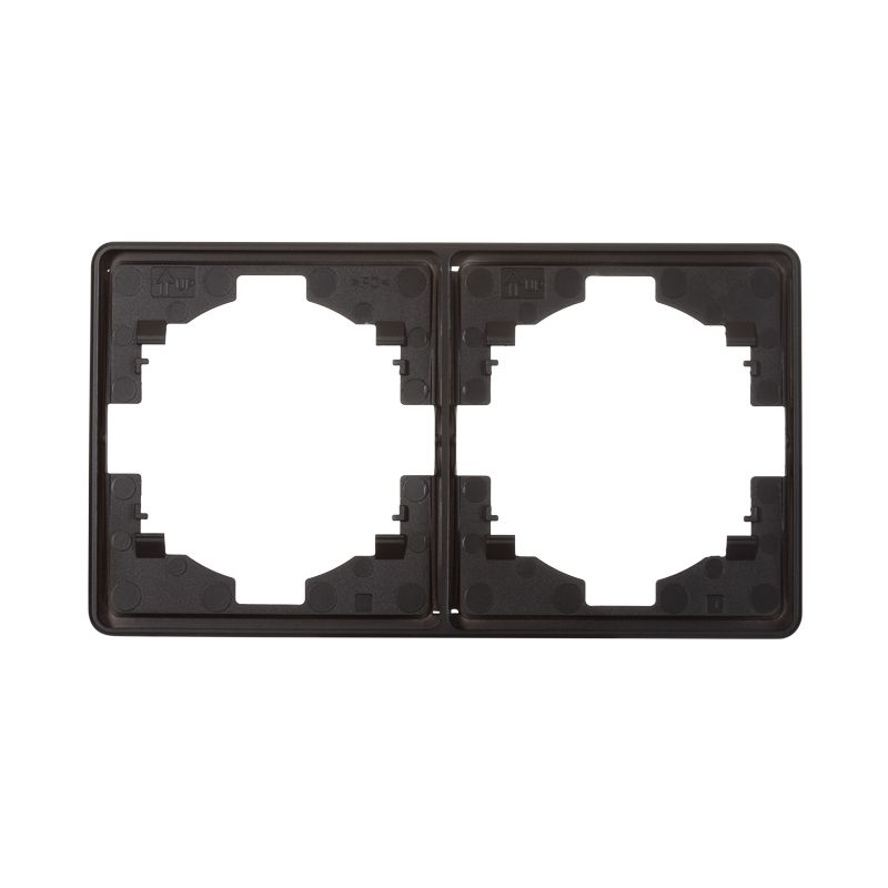 Рамка ROUND 2-постовая оникс KRANZ KR-78-0752-3