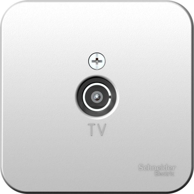 Розетка телевизионная TV ОП Blanca коннектор с изолир. пластиной алюм. SE BLNTA000013 - Фото 2