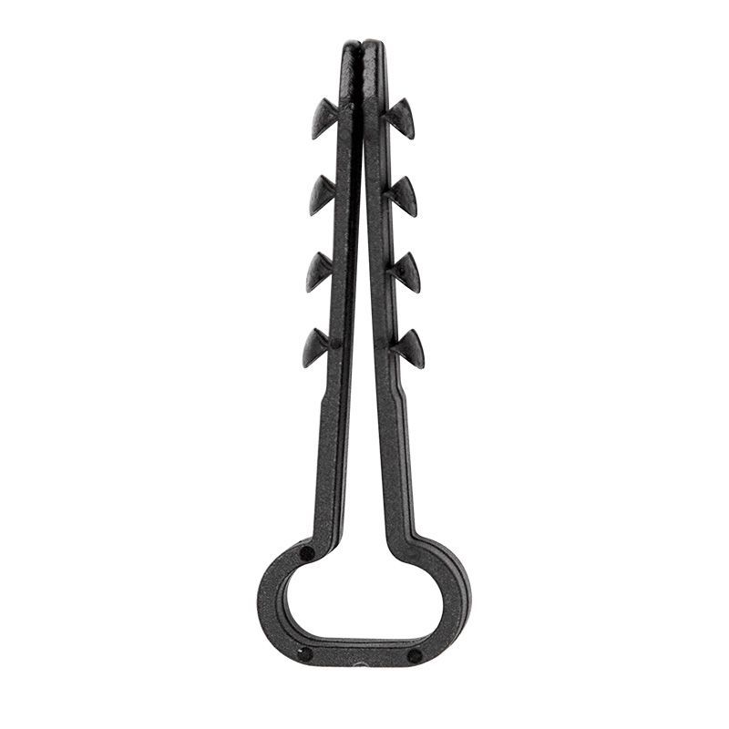 Дюбель-хомут 6-12мм, прямоугольный, черный (100 шт/уп) REXANT 07-4614