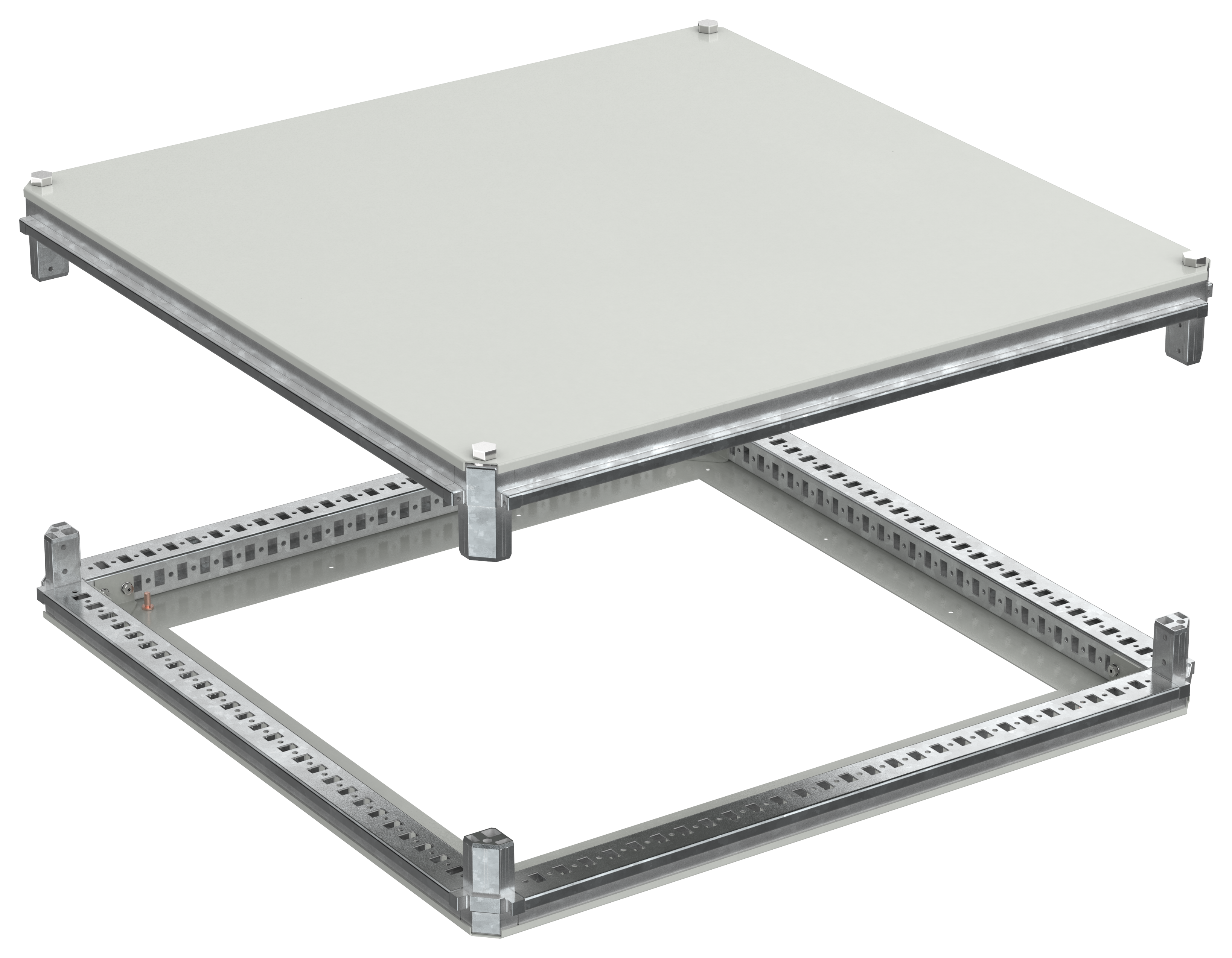 FORMAT Крыша и основание (под фланец) 800х800мм IEK FO-00-KOF-080-080