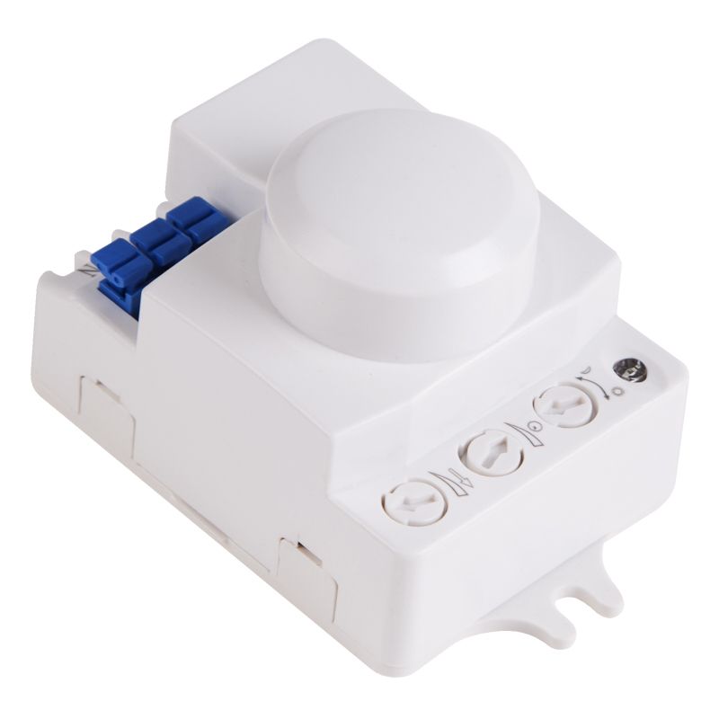 Датчик движения настенно-потолочный микроволновый ДДНПМ 01, 180°/360º, 1200Вт, 3-2000Лк, 3-6м, 10-720 сек. 5,8ГГц REXANT 11-9218