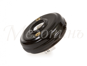 Розетка ретро компьютерная RJ45  (без подъемной рамки D70x25), цвет - черный, коллекция "Новая Голла GE70341-05k