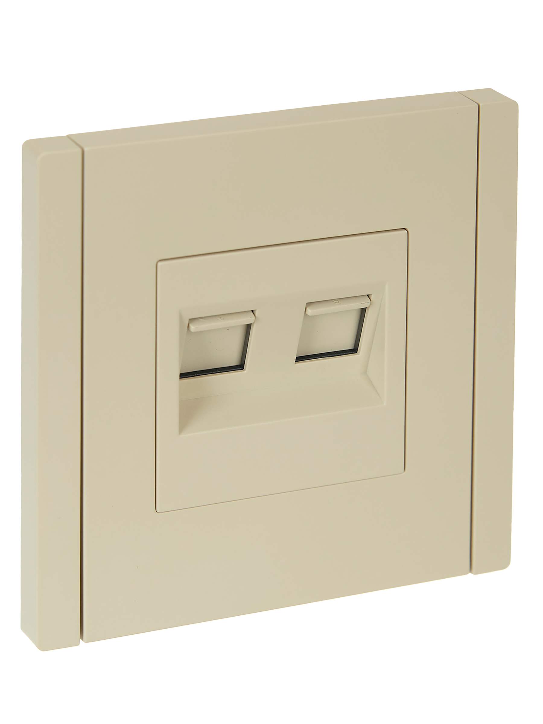 FORTE&PIANO Розетка двойная RJ11+RJ45 кат.5E FP435 ваниль IEK FP-KT20-O-1-K10
