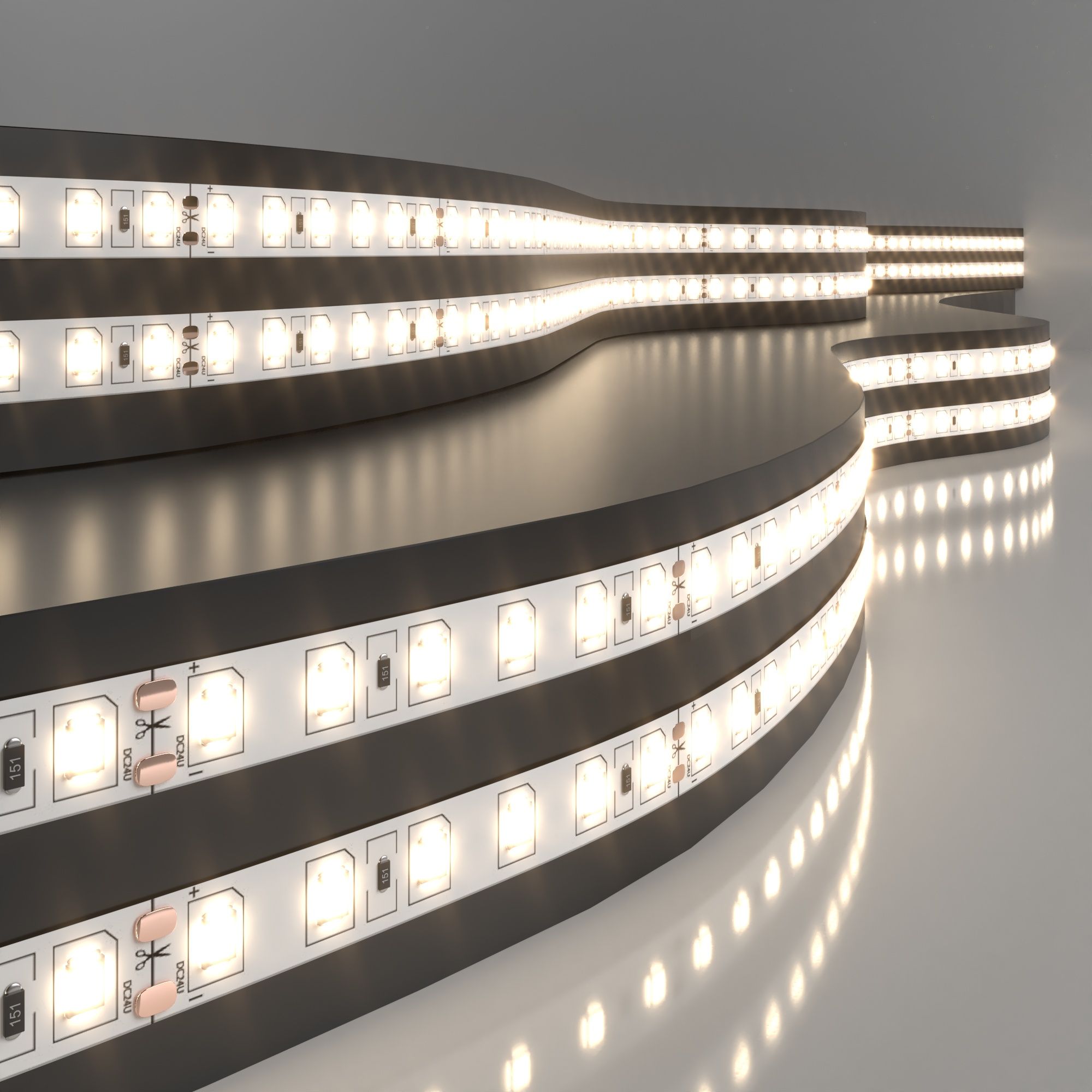Лента светодиодная 24V 9,6W 120Led 2835 IP20 теплый белый, 5м Elektrostandard
