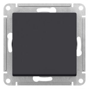 Переключатель проходной 1-кл. СП AtlasDesign Aqua 10А IP44 (сх. 6) 10AX механизм карбон SE ATN441061 1324373
