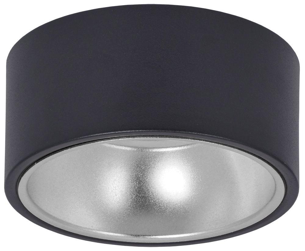 LIGHTING Светильник 4017 накладной потолочный под лампу GX53 черный/хром IEK