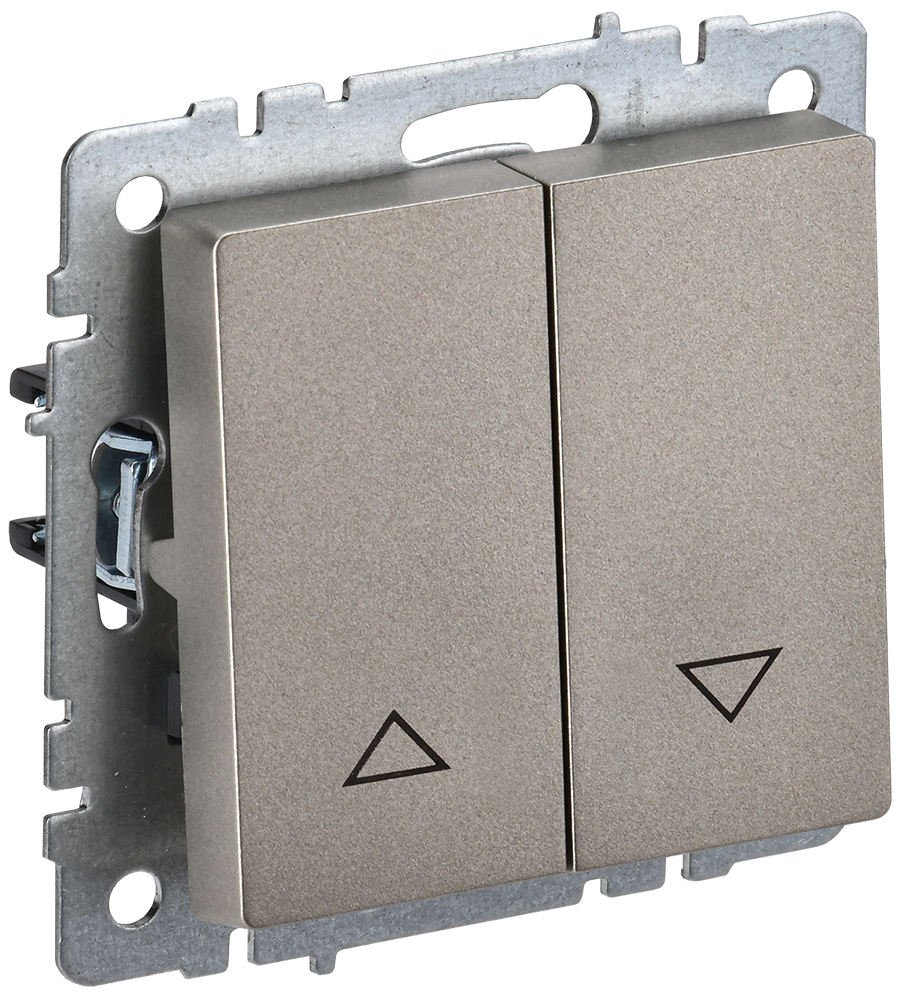 BRITE Выключатель жалюзи 10А ВС10-1-5-БрШ шампань IEK BR-V15-0-10-K37