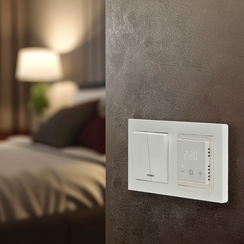 Терморегулятор цифровой RX-44W сенсорный, программируемый, с Wi-Fi, белый REXANT - Фото 2