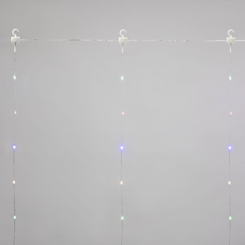 Гирлянда Светодиодный дождь из росы 3х3 м, мультиколор, USB + пульт управления NEON-NIGHT 315-989