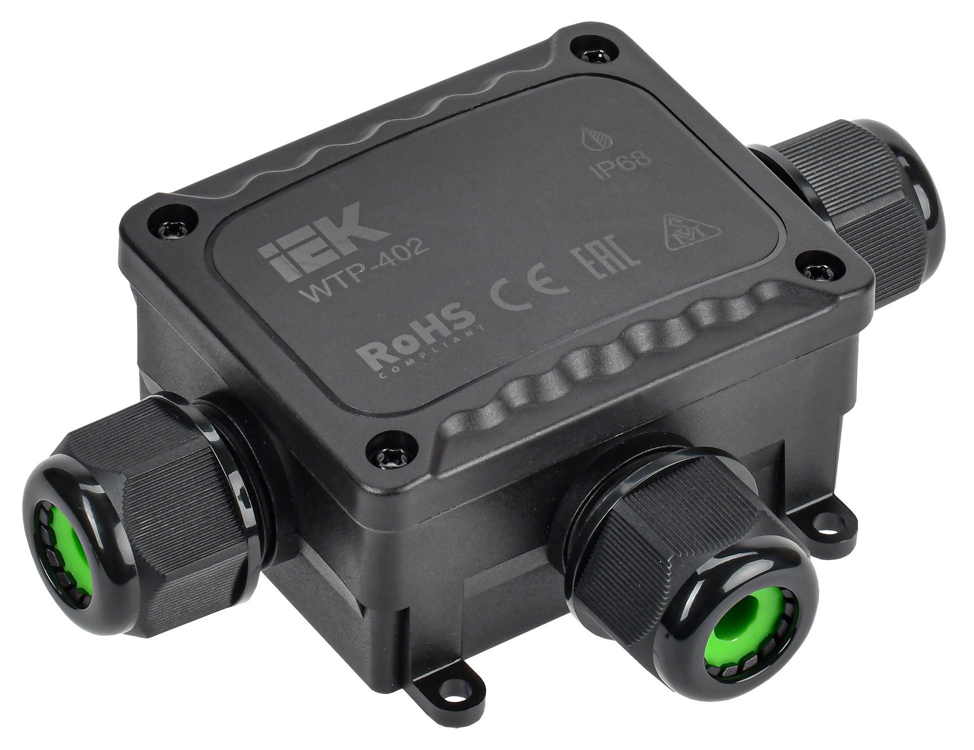 Коробка распределительная герметичная WTP-402 3 ввода IP68 IEK UWB10-T-450-41-03-68