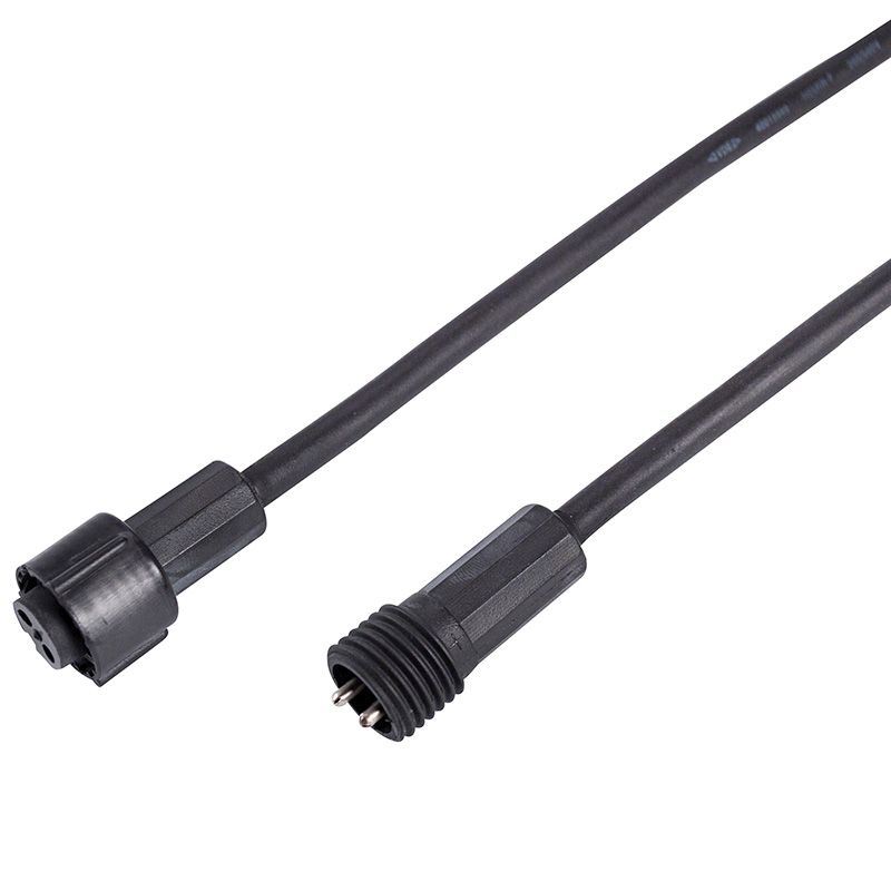 Удлинитель (шнур) для светодиодных гирлянд 3м черный ПВХ Professional 315-426