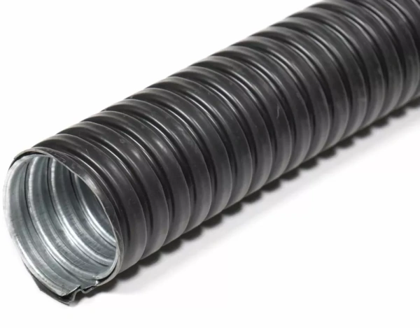 Металлорукав в ПВХ-изоляции Р3-ЦП нг LS 20  (50м/уп) черный ГОФРОМАТИК (ЗЭТАРУС)