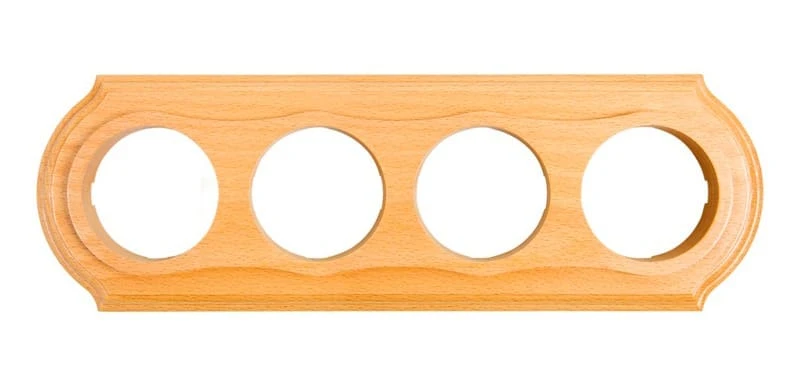 Рамка  четырехместная "Элегант" , цвет - без тонировки, ТМ "МезонинЪ" GE70704-00 - Фото 2