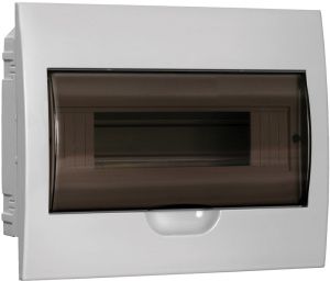 Корпус пластиковый ЩРВ-П-12 черная прозрачная дверь IP41 GENERICA MKP12-V-12-41-G