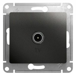 Розетка телевизионная проходная TV 1-м СП Glossa 4дБ механизм антрацит SE GSL000792 400329