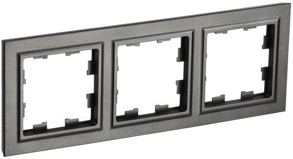 BRITE Рамка 3-местная РУ-3-БрТБ темная бронза IEK BR-M32-K45