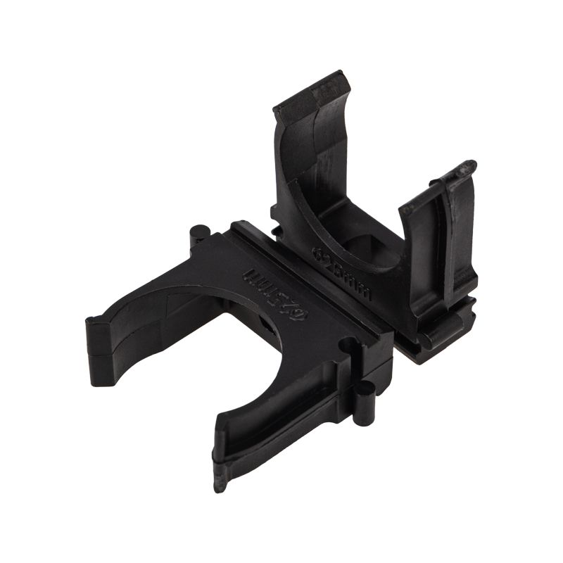 Крепеж-клипса для трубы ø25мм черная (10 шт/уп) REXANT 28-0125-5