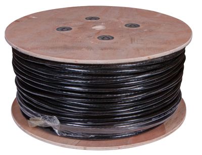 Кабель витая пара U/UTP, CAT 5е, PE, 25PR, 24AWG, OUTDOOR, SOLID, черный, 305м, РФ REXANT - Фото 2