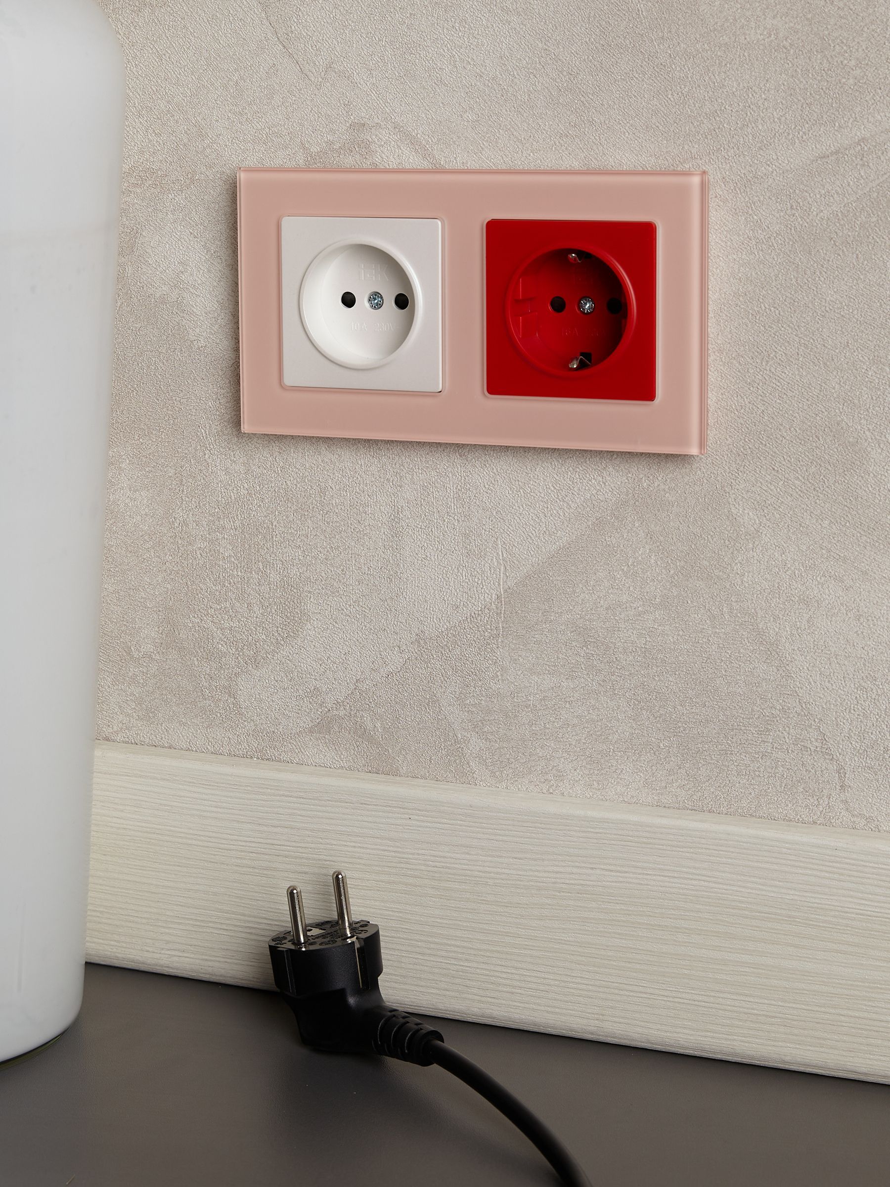 BRITE Рамка 2-местная РУ-2-2-БрП стекло персиковый матовый IEK - Фото 5