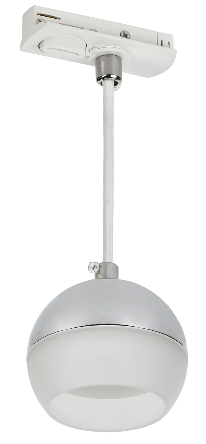 LIGHTING Светильник 4119 декоративный трековый подвесной под лампу GX53 хром IEK LT-UCB0-4119-GX53-1-K23