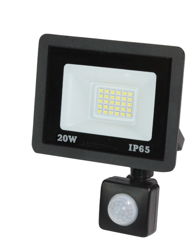 Прожектор светодиодный с датчиком 20Вт, 1600лм, 5700K, IP65 DEKRON AN1271-0007