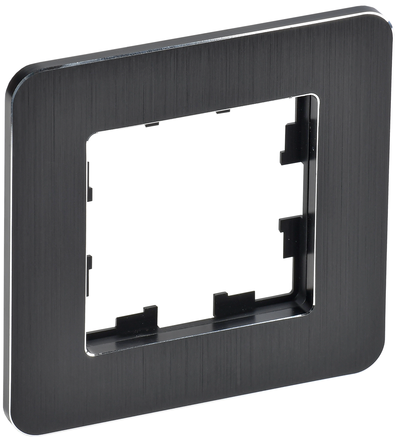 BRITE Рамка 1-местная РУ-1-1-Бр металл черный RE AL IEK