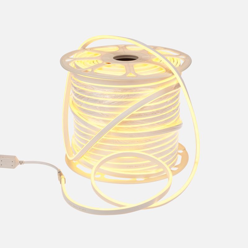 Гибкий неон SMD 8х16 мм, двухсторонний, желтый, 120 LED/м, бухта 100 м (с комплектом подключения) 131-091