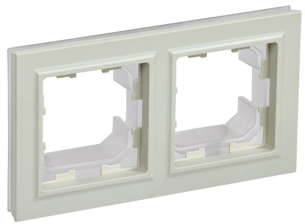 BRITE Рамка 2-местная IP44 РУ-2-БрКр-44 бежевый IEK BR-M22-44-K10