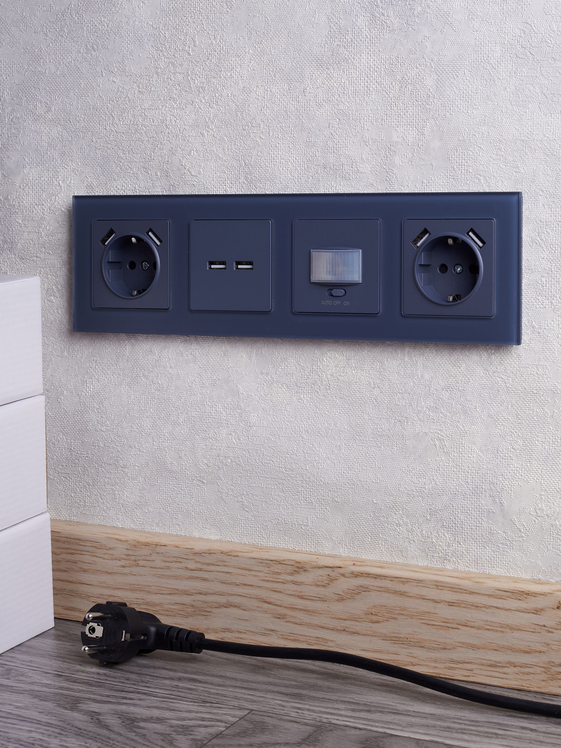 BRITE Розетка USB A+A 5В 3,1А РЮ10-1-БрМ маренго IEK - Фото 7