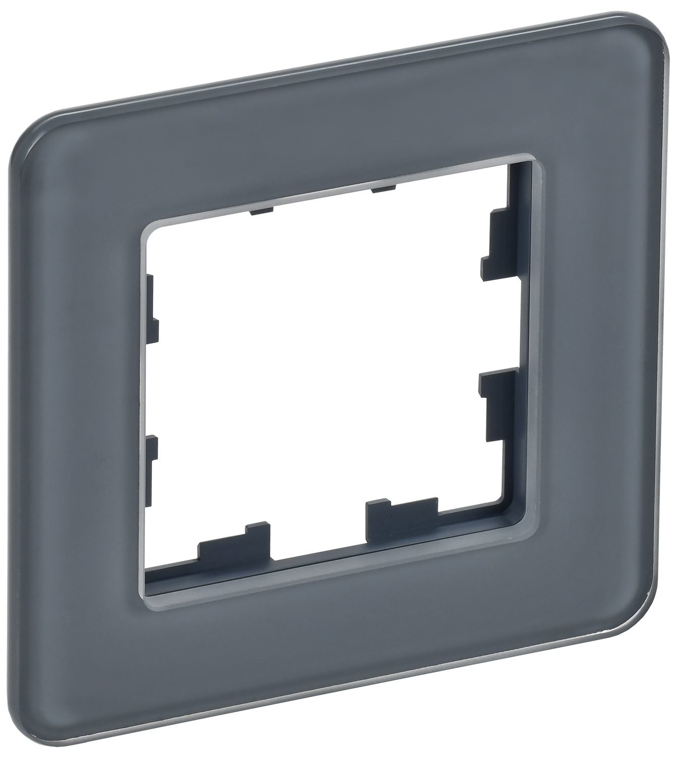 BRITE Рамка 1-местная РУ-1-2-Бр стекло графит RE IEK