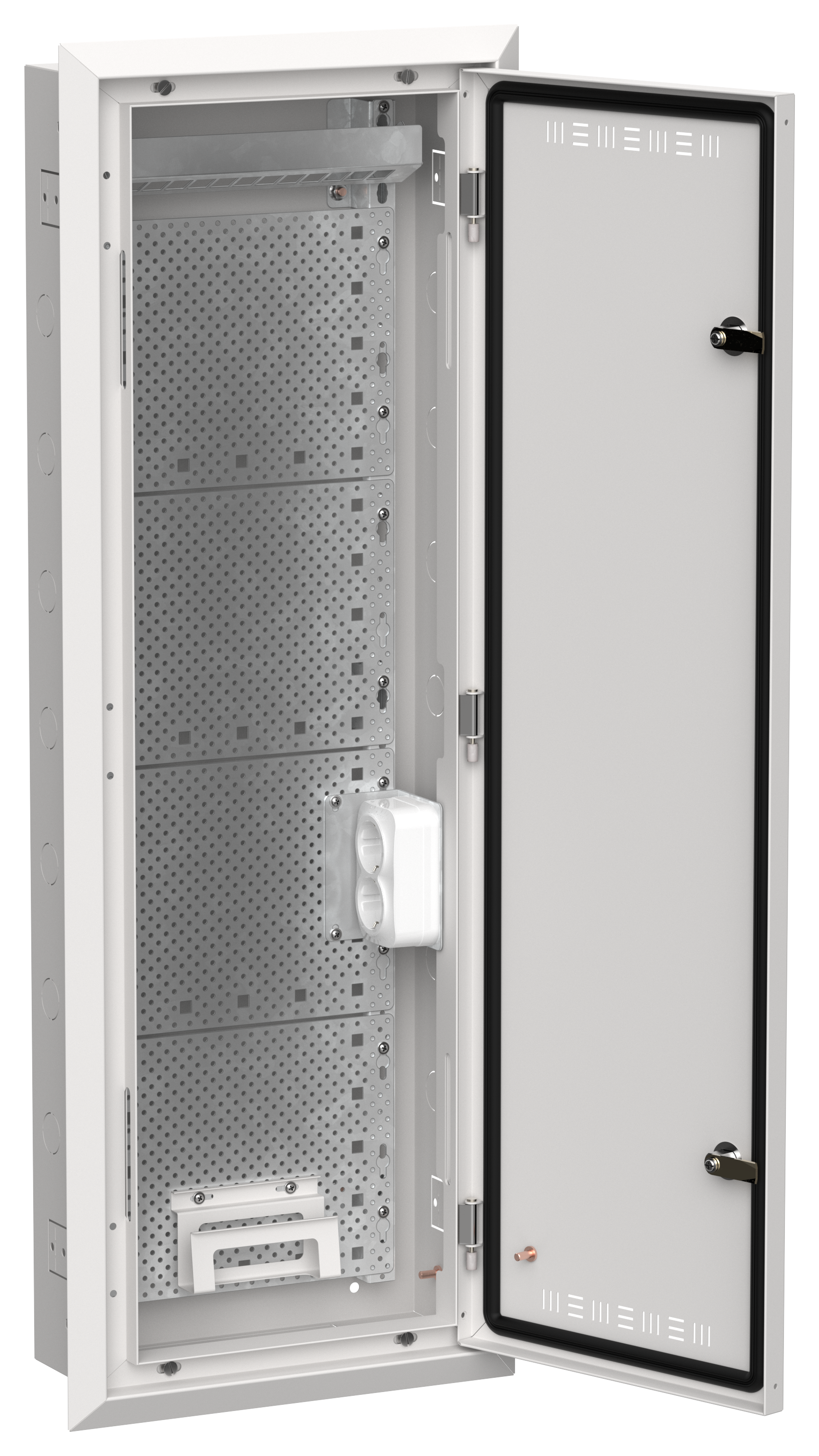 TITAN 5 Корпус мультимедиа ЩРв-72 (1х72) 1005х365х130мм IP30 белый IEK