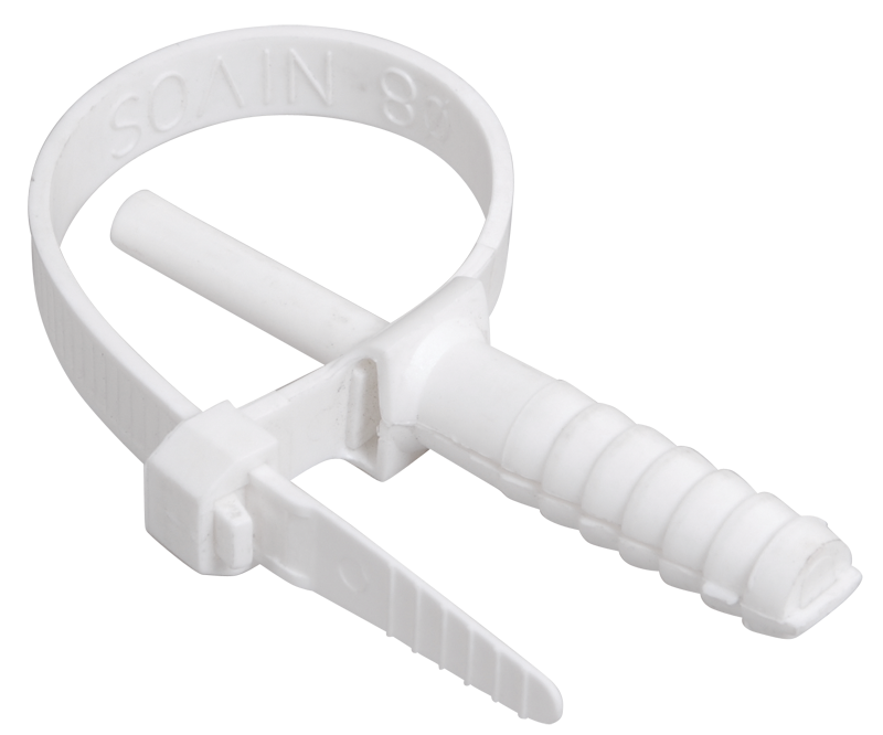 Хомут дюбельный ХД 7х150 бел (50шт/упак) IEK UHH80-7-150-50-K01-F