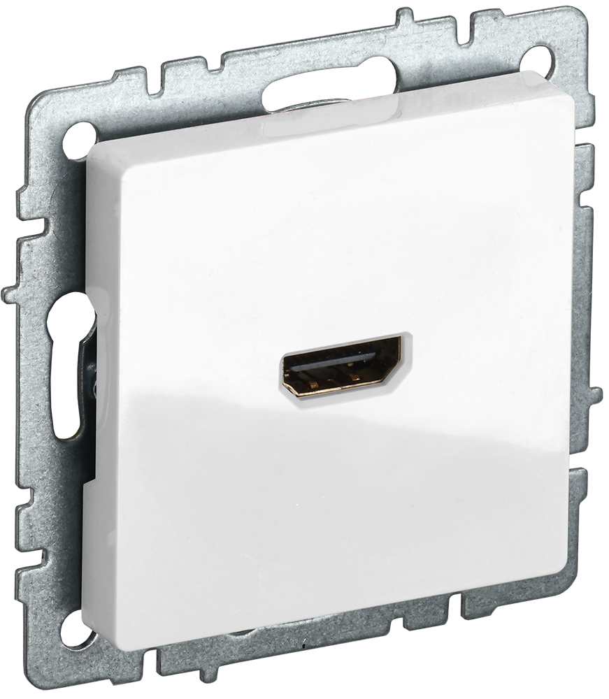 BRITE Розетка HDMI РHDMI-0-БрБ белый IEK BR-H10-K01