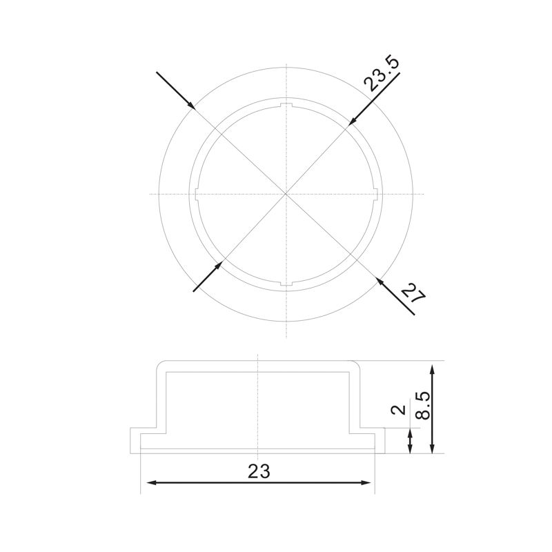 Влагозащитный колпачок для клавишных выключателей RWB-212, RWB-214, RWB-215 REXANT - Фото 2