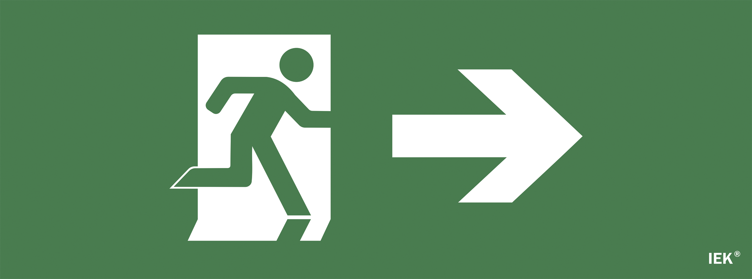 Этикетка самоклеящаяся 350х130мм "Фигура/стрелка вправо" IEK LPC10-1-35-13-FNAPR