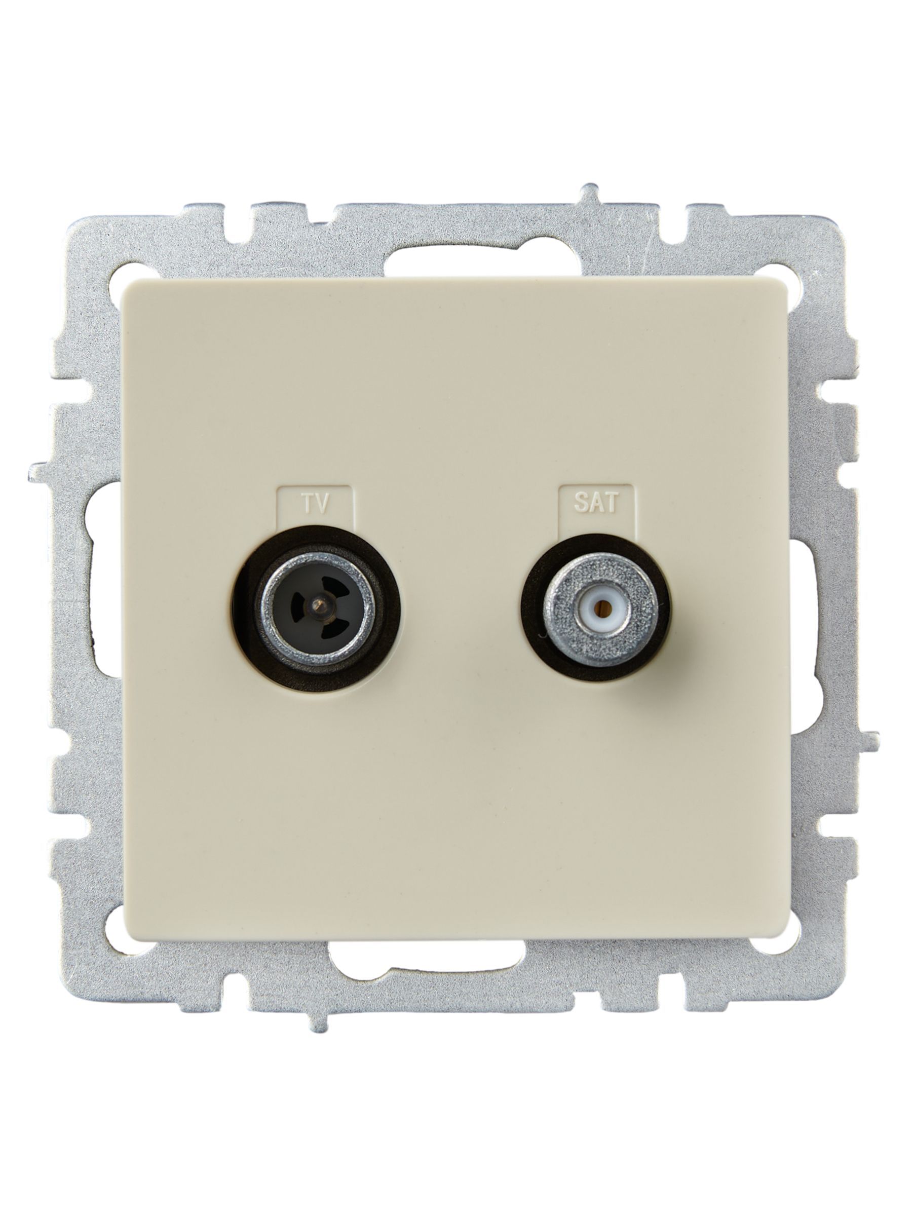 BRITE Розетка двойная TV+SAT РТВ/РСп12-БрКр бежевый IEK - Фото 7