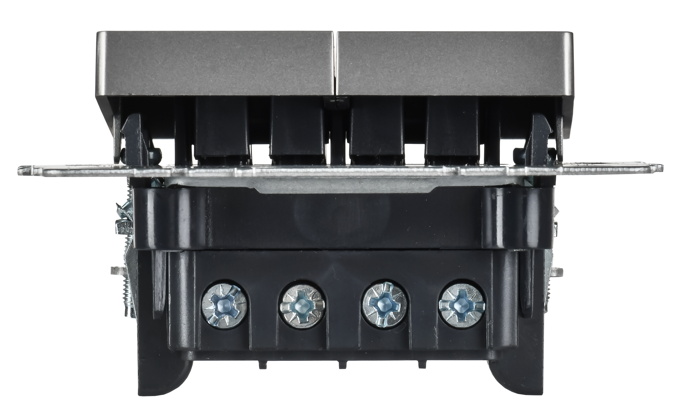 BRITE Выключатель 2-клавишный перекрестный 10А ВС10-2-3-БрС сталь IEK - Фото 4