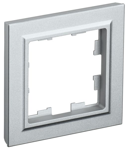 BRITE Рамка 1-местная РУ-1-БрА алюминий IEK BR-M12-K47